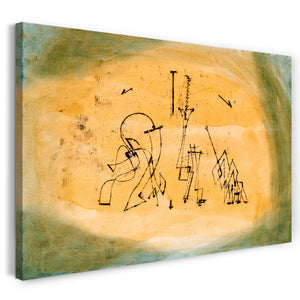 Leinwandbild Paul Klee - Abstraktes Trio