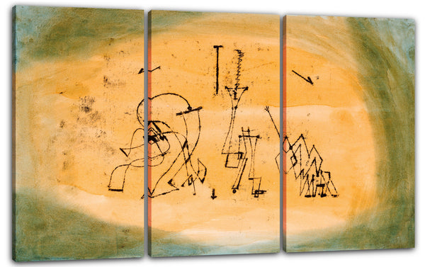 Leinwandbild Paul Klee - Abstraktes Trio