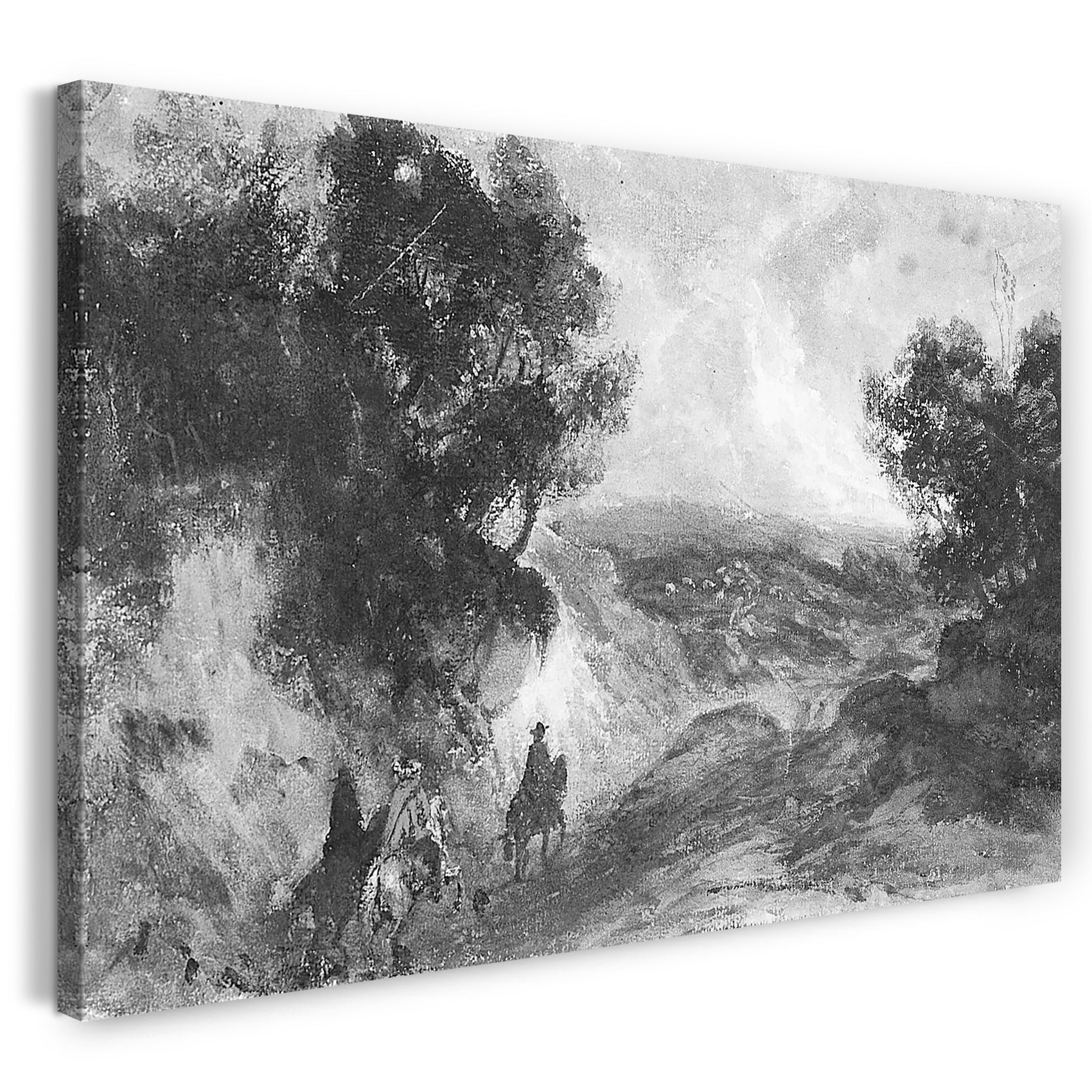 Leinwandbild John Singer Sargent - Reiter auf der Heide
