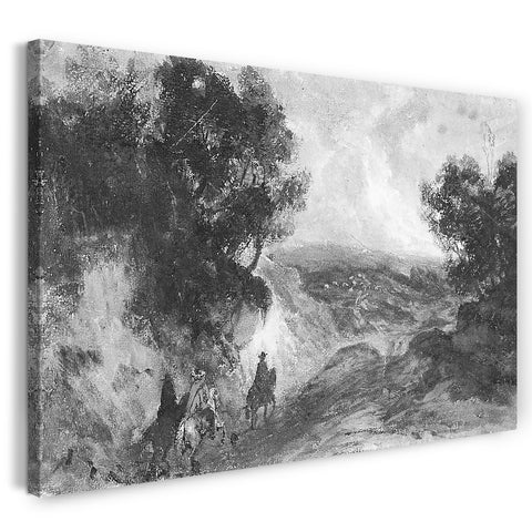 Leinwandbild John Singer Sargent - Reiter auf der Heide