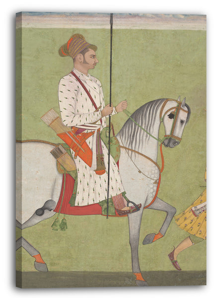 Leinwandbild Dalchand zugeschrieben - Jhujhar Singh zu Pferd