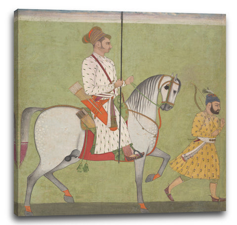 Leinwandbild Dalchand zugeschrieben - Jhujhar Singh zu Pferd