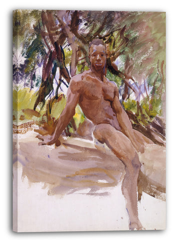 Leinwandbild John Singer Sargent - Mann und Bäume, Florida
