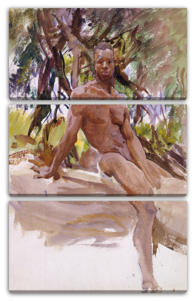 Leinwandbild John Singer Sargent - Mann und Bäume, Florida
