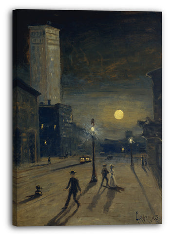 Leinwandbild Louis Michel Eilshemius - New York bei Nacht