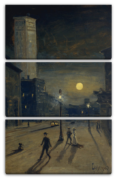 Leinwandbild Louis Michel Eilshemius - New York bei Nacht