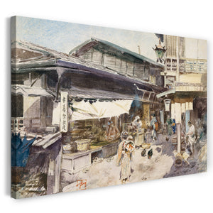 Leinwandbild Robert Frederick Blum - Straßenszene in Ikao, Japan
