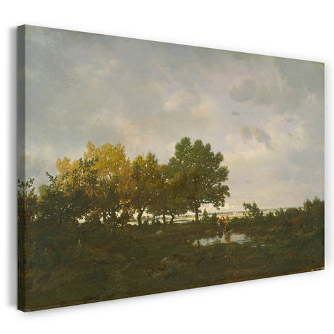 Leinwandbild Théodore Rousseau - Der Teich (La Mare)