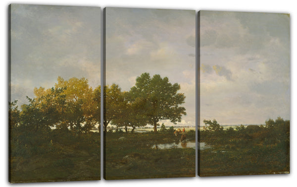 Leinwandbild Théodore Rousseau - Der Teich (La Mare)