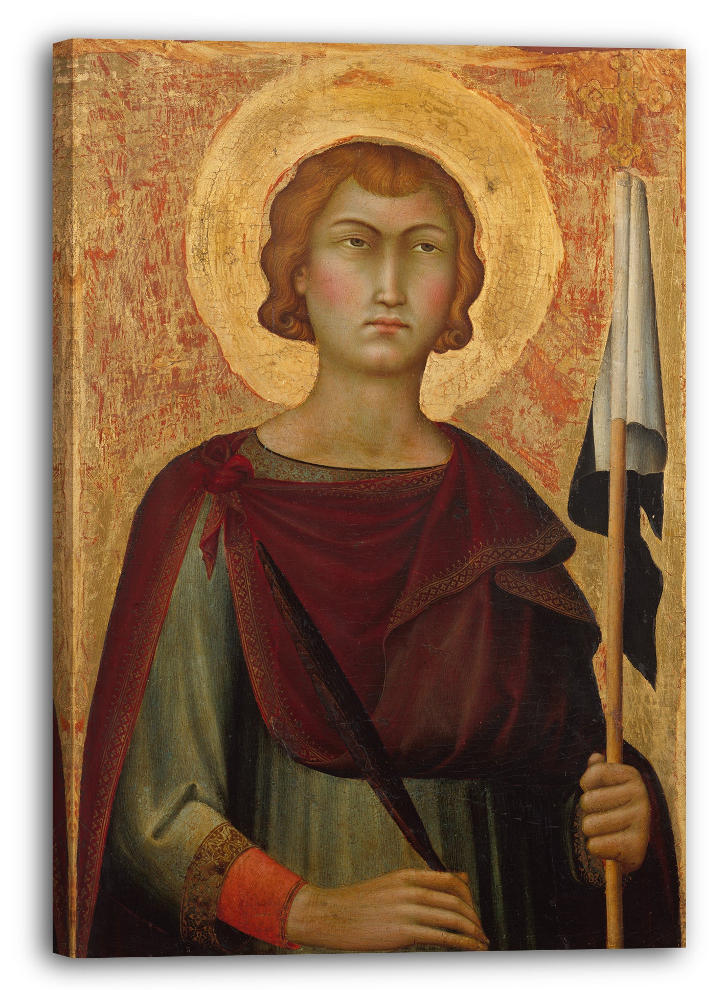 Leinwandbild Simone Martini - Heiliger Ansanus