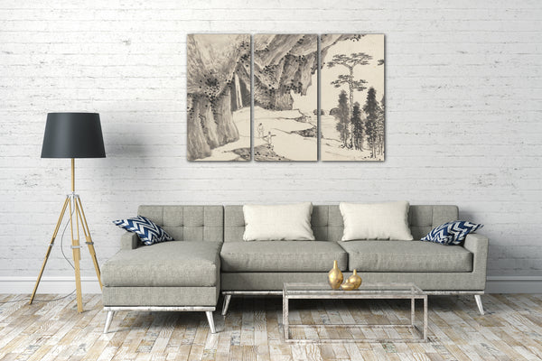 Leinwandbild Shen Zhou - ， Gemeinsame Landschaft