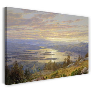 Leinwandbild William Trost Richards - Lake Squam von Red Hill