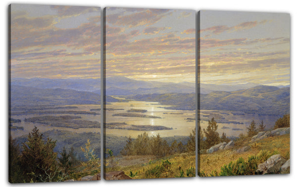 Leinwandbild William Trost Richards - Lake Squam von Red Hill