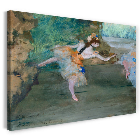 Leinwandbild Edgar Degas - Tänzer auf der Bühne