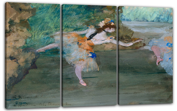 Leinwandbild Edgar Degas - Tänzer auf der Bühne