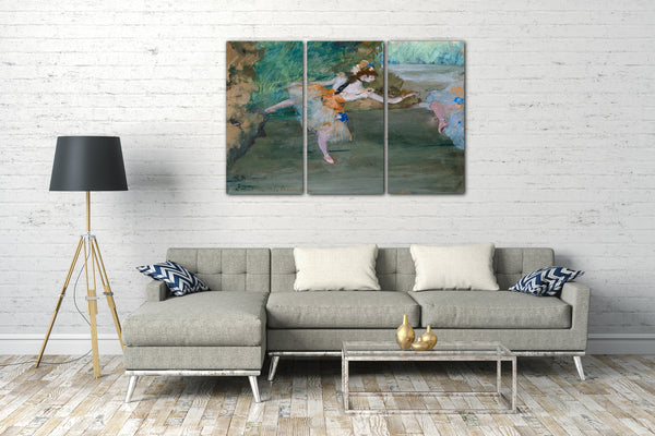 Leinwandbild Edgar Degas - Tänzer auf der Bühne