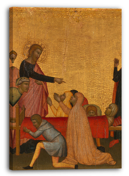 Leinwandbild Francescuccio Ghissi - Johannes der Evangelist erwacht Satheus zum Leben