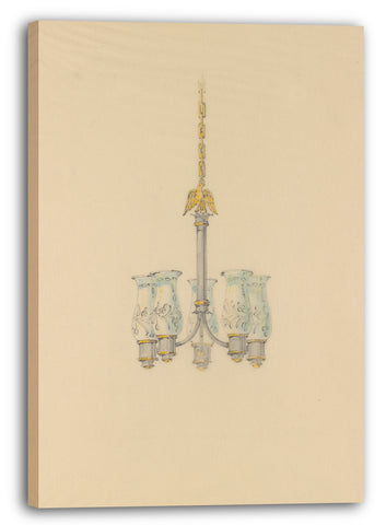 Leinwandbild Louis Komfort Tiffany - Design für hängende Befestigung
