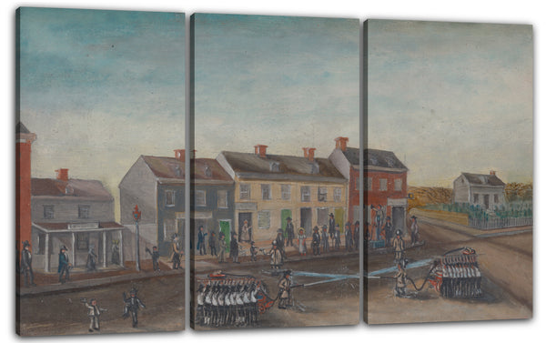 Leinwandbild William P. Chappel - Feuerwehrwaschtag