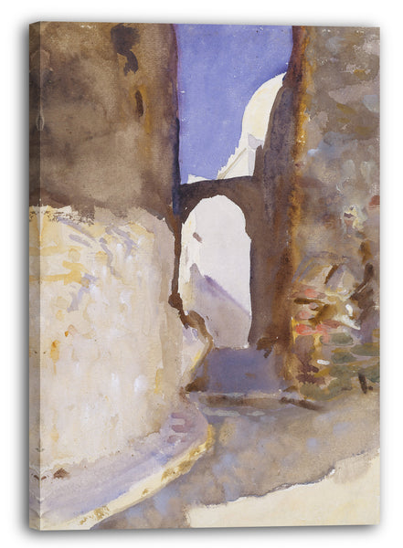 Leinwandbild John Singer Sargent - Straße, Tanger