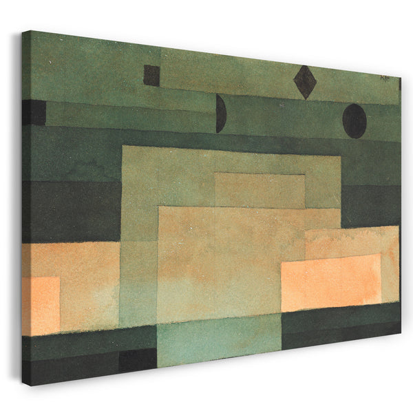 Leinwandbild Paul Klee - Das Firmament über dem Tempel