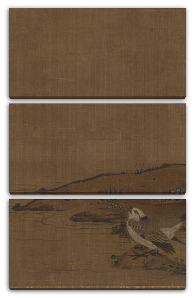 Leinwandbild Nicht identifizierter Künstler - Vogel in der Nähe von Wasser (aus Album von Studien von modernen Künstlern, Nr. 62)