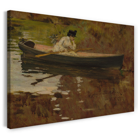 Leinwandbild William Merritt Chase - Frau Chase im Prospect Park