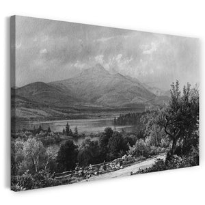 Leinwandbild William Trost Richards - Berg Chocorua und See