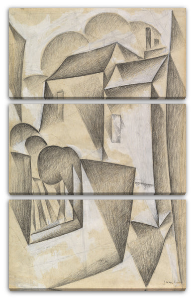 Leinwandbild Juan Gris - Häuser in Paris, Place Ravignan