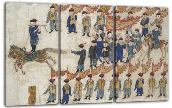 Leinwandbild Nardunbu - Reitkunst-Wettbewerb für den Shunzhi-Kaiser