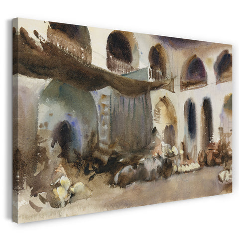 Leinwandbild John Singer Sargent - Marktplatz