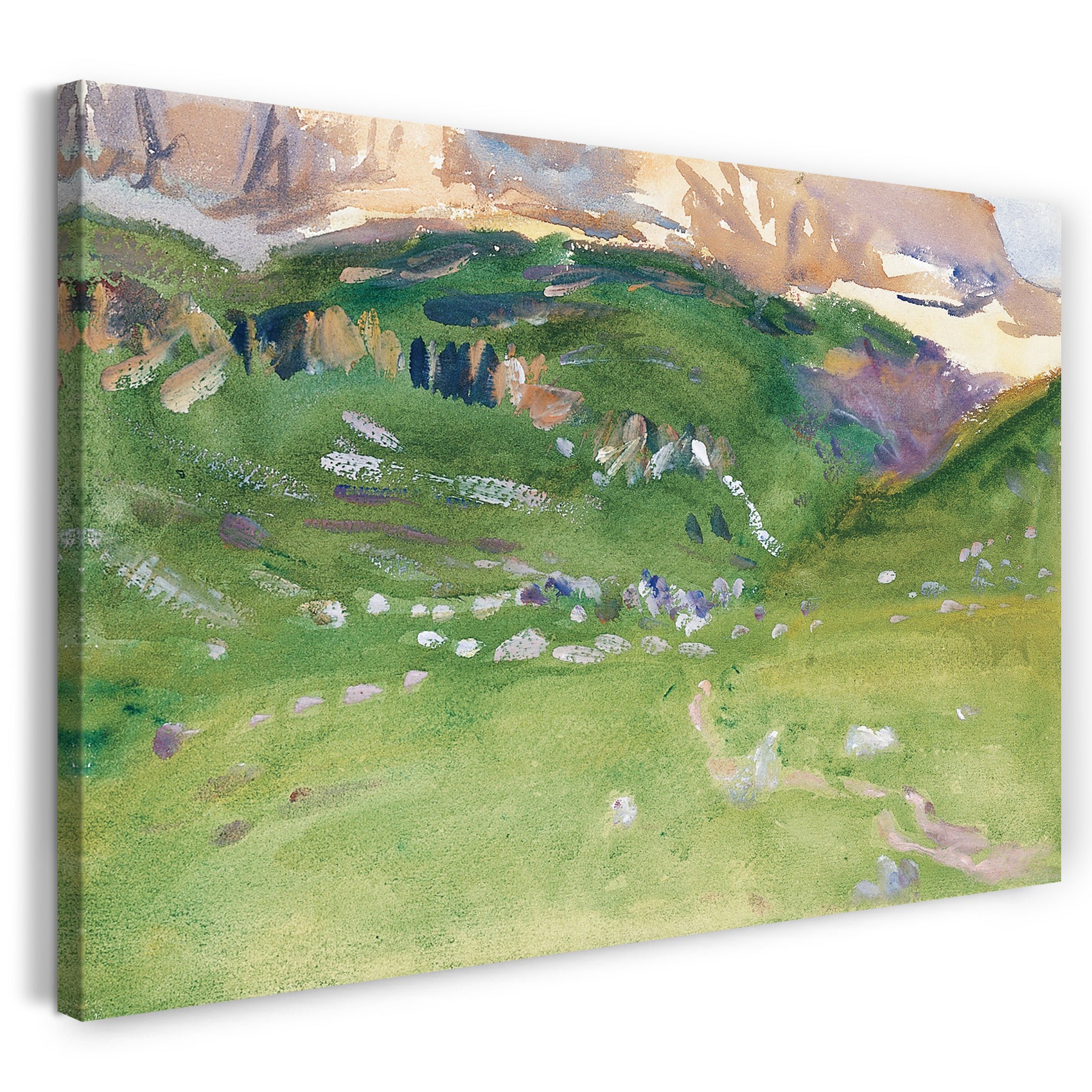 Leinwandbild John Singer Sargent - Sellaralpe, Dolomiten