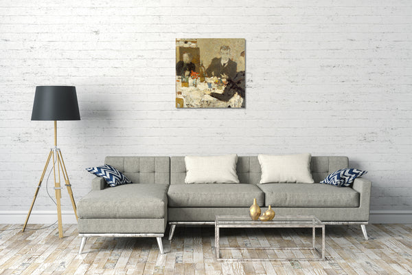 Leinwandbild Edouard Vuillard - Am Tisch