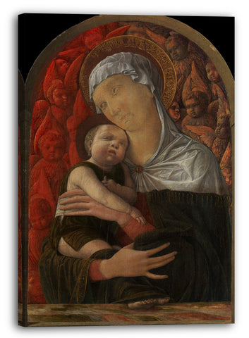 Leinwandbild Andrea Mantegna - Madonna und Kind mit Seraphim und Cherubim