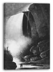 Leinwandbild Pavel Petrowitsch Svinin - Niagara-Fälle-Table Rock bei Mondschein