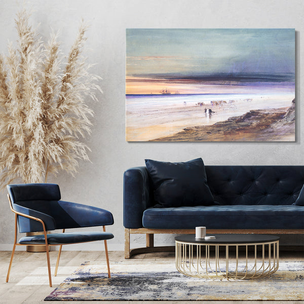 Leinwandbild James Hamilton - Strand-Szene