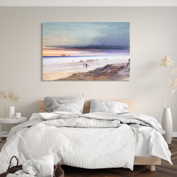 Leinwandbild James Hamilton - Strand-Szene