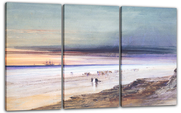 Leinwandbild James Hamilton - Strand-Szene