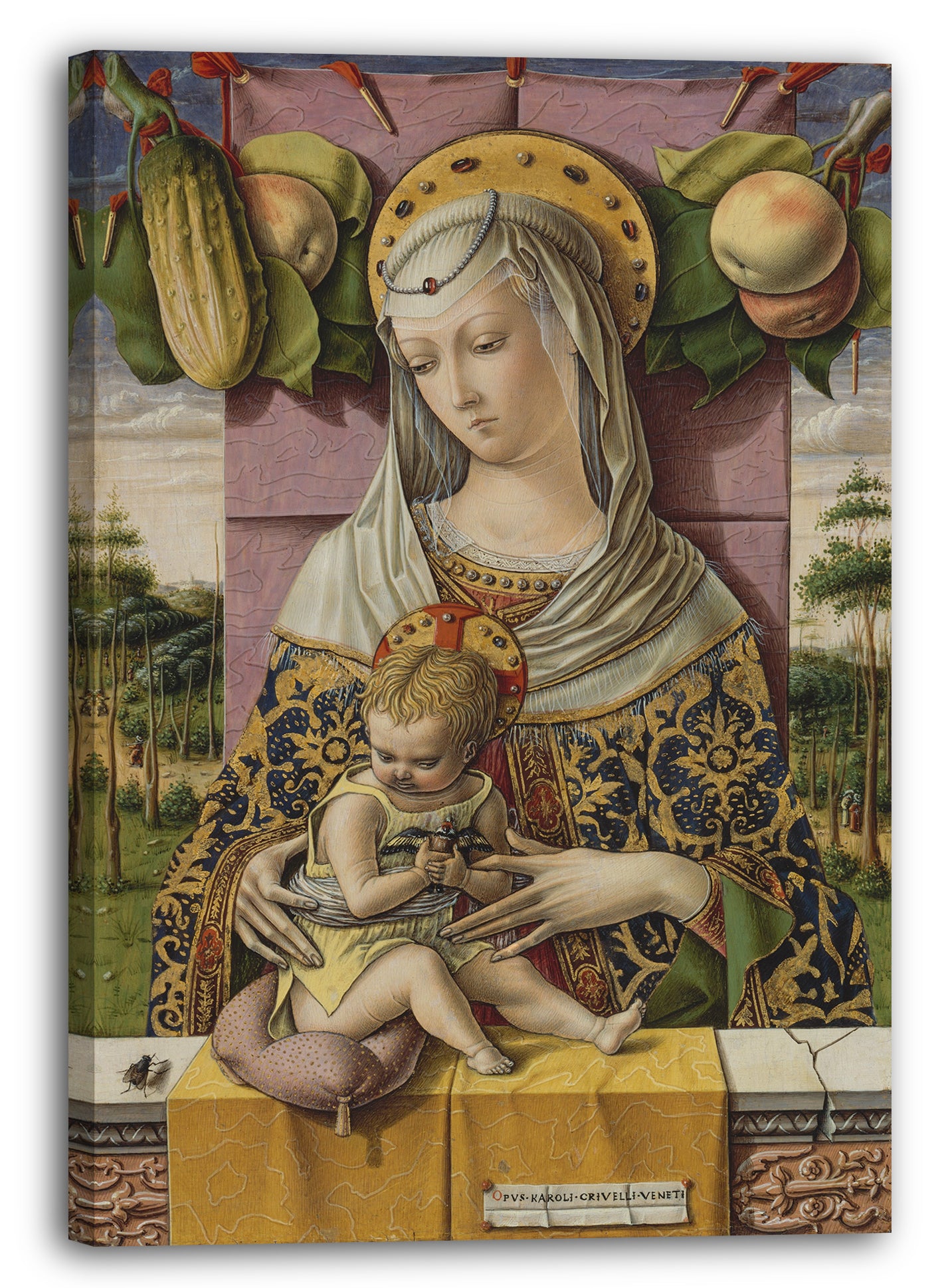 Leinwandbild Carlo Crivelli - Madonna und Kind
