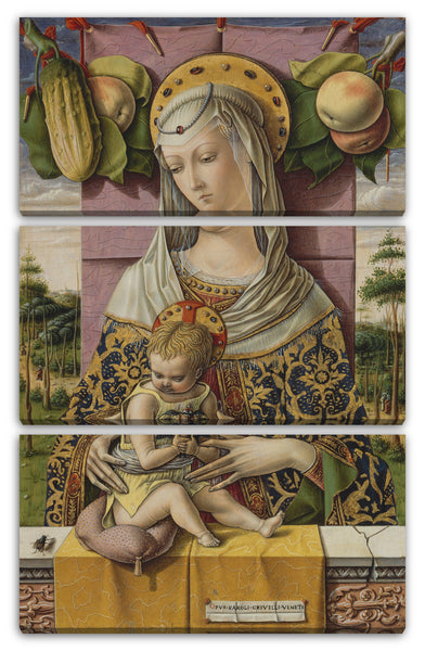 Leinwandbild Carlo Crivelli - Madonna und Kind