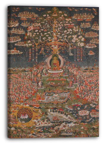 Leinwandbild ca. 1700 - Amitabha, der Buddha des westlichen reinen Landes (Sukhavati)