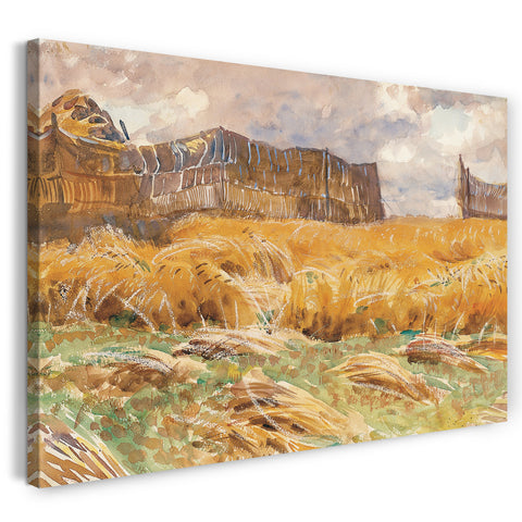 Leinwandbild John Singer Sargent - Getarntes Feld in Frankreich