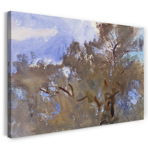 Leinwandbild John Singer Sargent - Baumkronen gegen Himmel