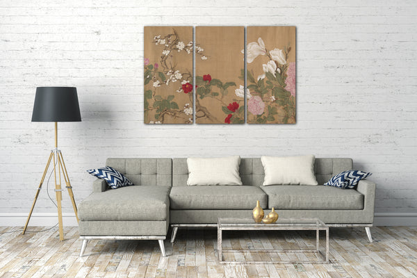 Leinwandbild Nach Yun Shouping - Einhundert Blumen