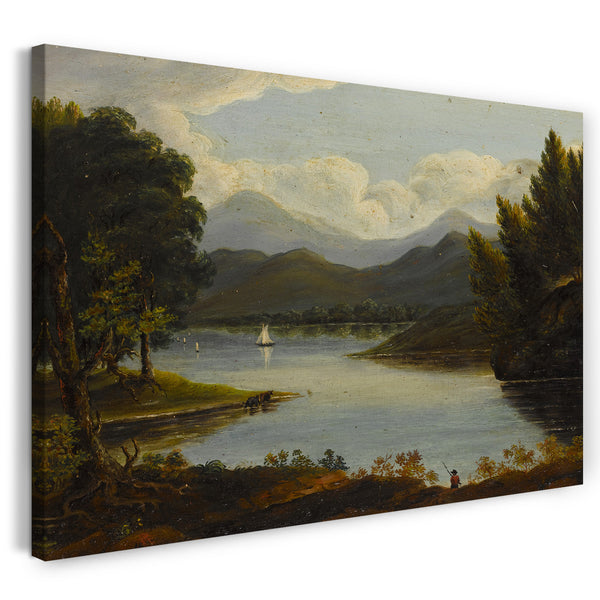 Leinwandbild Französischer oder amerikanischer Künstler - Hudson River Szene
