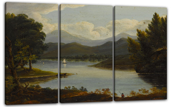 Leinwandbild Französischer oder amerikanischer Künstler - Hudson River Szene