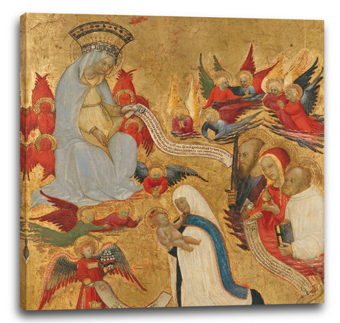 Leinwandbild Antonio del Massaro von Viterbo - Santa Francesca Romana, der das Christkind hält