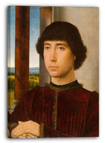 Leinwandbild Hans Memling - Portrait eines jungen Mannes