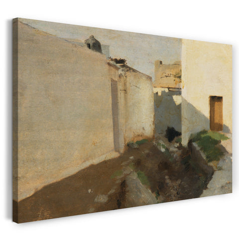 Leinwandbild John Singer Sargent - Weiße Wände im Sonnenlicht, Marokko
