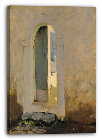 Leinwandbild John Singer Sargent - Offene Tür, Marokko